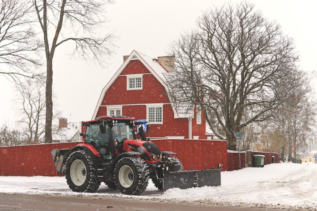 snow plowing